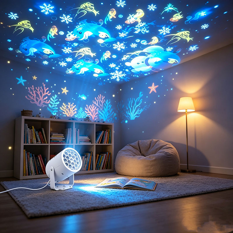 Lighting World Decor - Hadiah Mainan Natal untuk Anak-anak, Proyektor