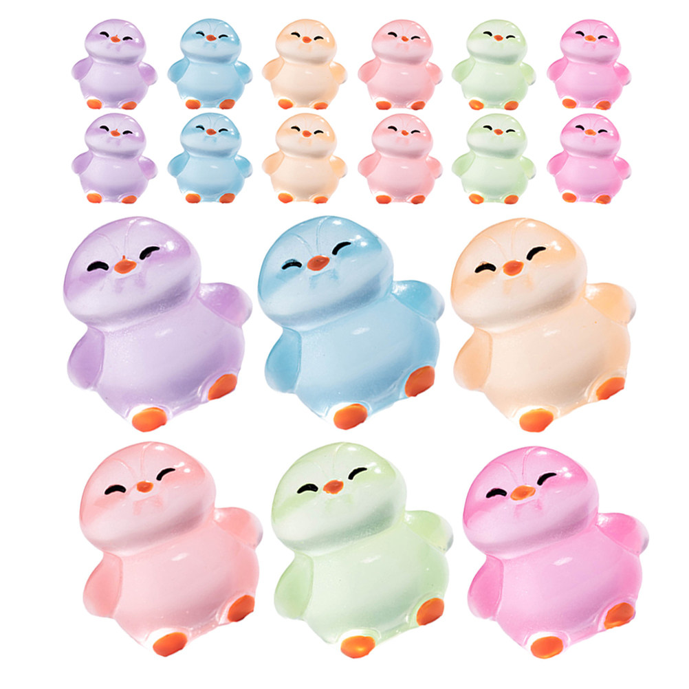 Lighting Decoration Ideas For Home - 18Pcs Penguin Resin Bercahaya: Hewan Mini