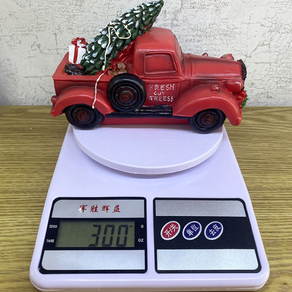 Decor Kart Lighting - Patung Resin Go Kart Natal dengan