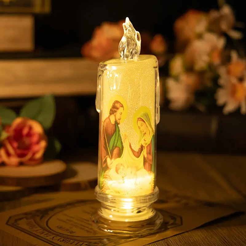 Lighting Decor Ideas - Lampu Lilin LED Yesus Kristus Perawan