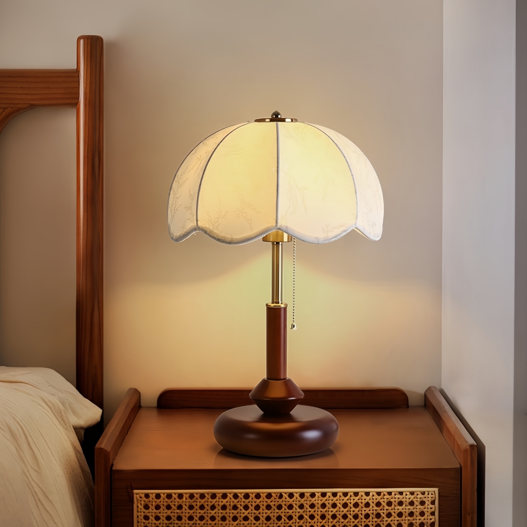 Room Decor Lighting Lamp - Lampu Meja Vintage Berbentuk Kubah dengan