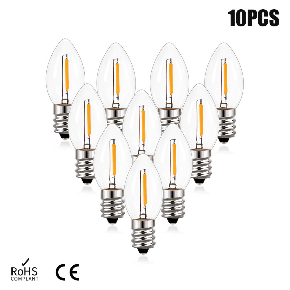 Lighting Effect Home Decor - Edison Bohlam Lampu Lilin Led E12