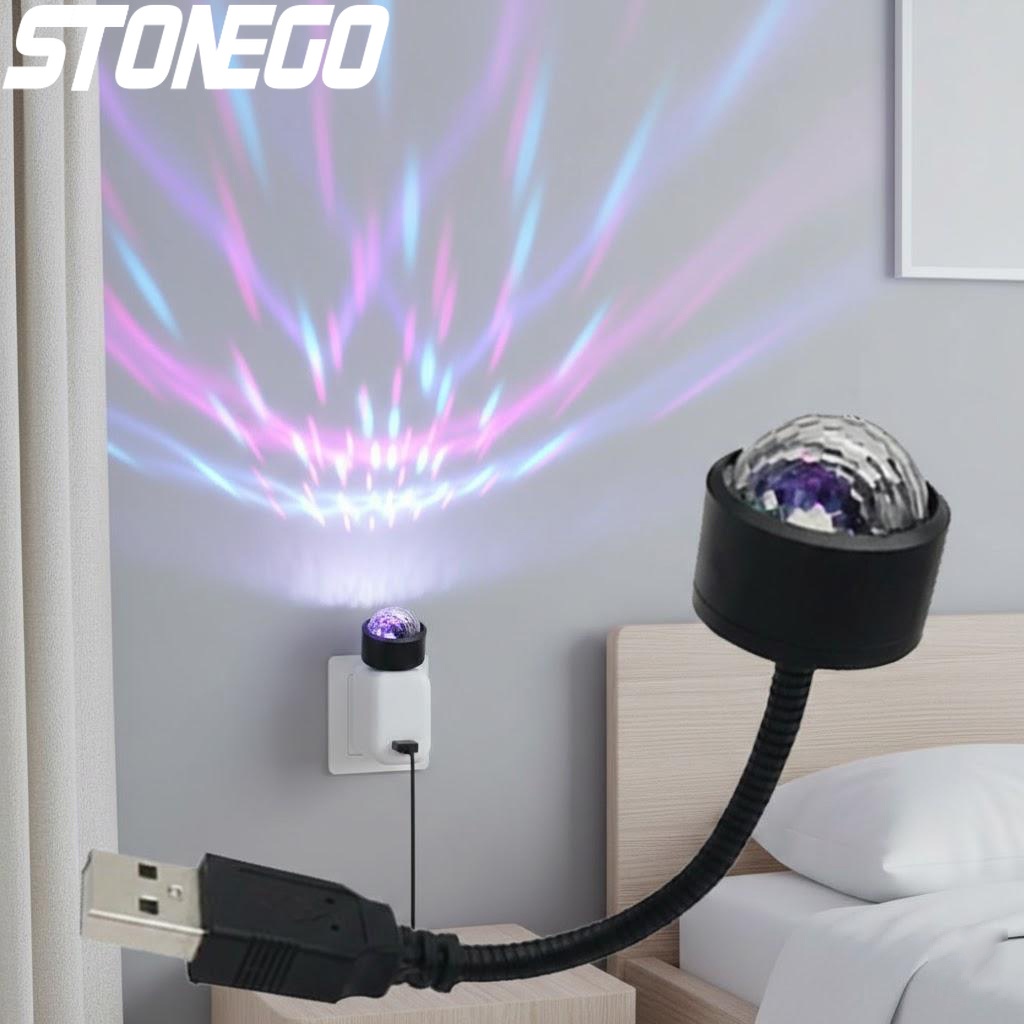 Lighting Effect Home Decor - Lampu Bola Disko LED USB untuk