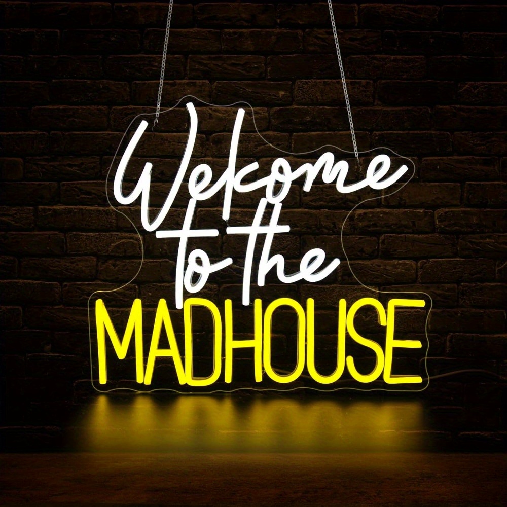 Lighting Decoration Ideas For Home - Selamat Datang di Madhouse Neon Sign