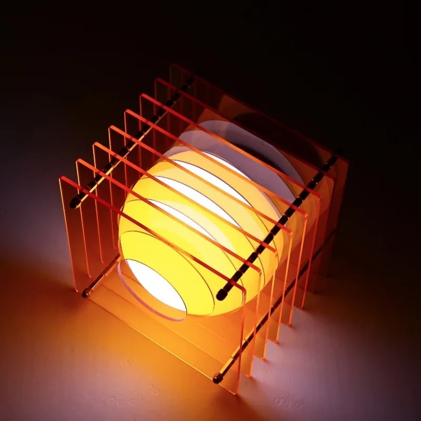 Room Decor Lighting Lamp - Lampu Bulan DIY Akrilik Seribu Lapis