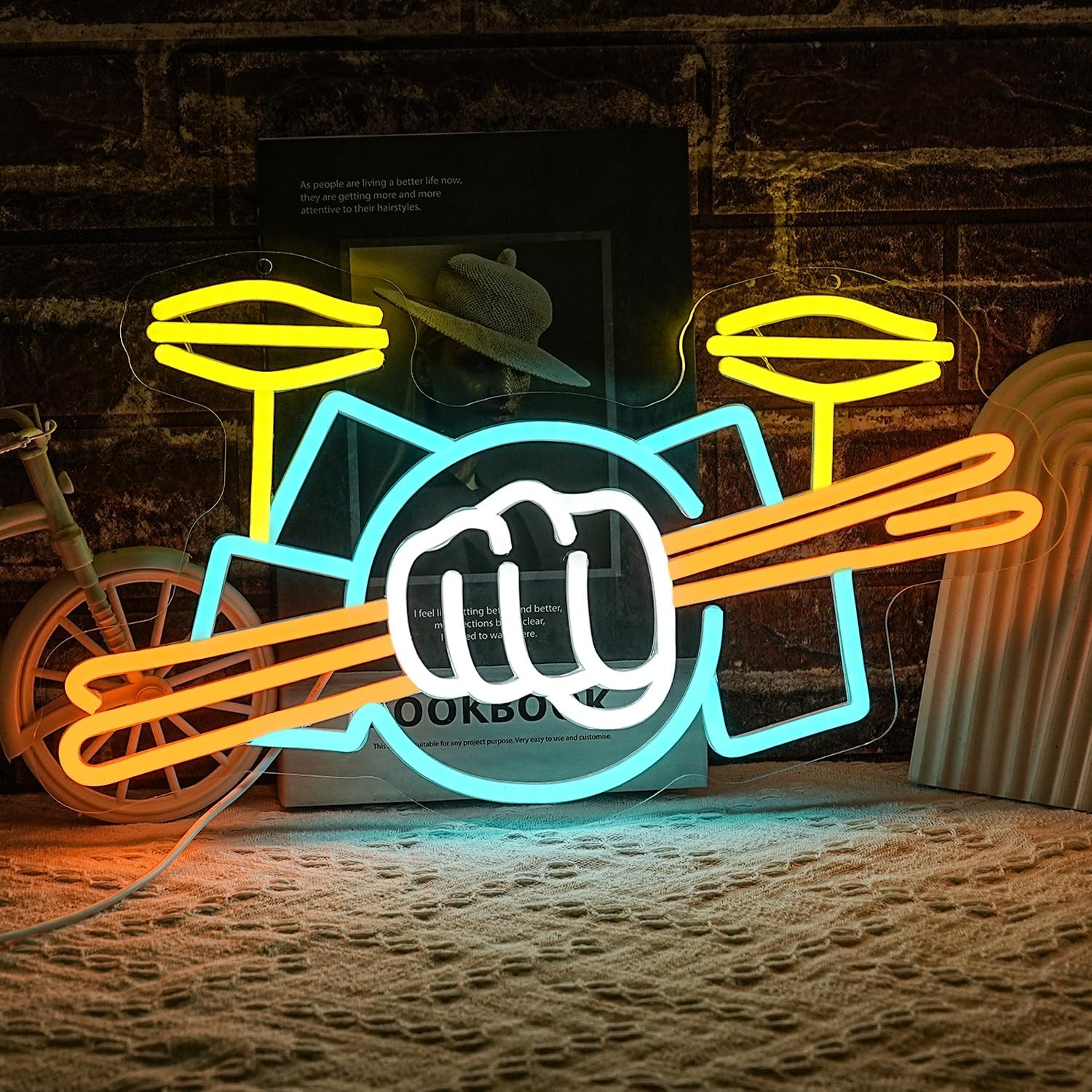 Lampu Neon LED Set Drum Berten - Lighting Decor Ideas ulasan dan harga