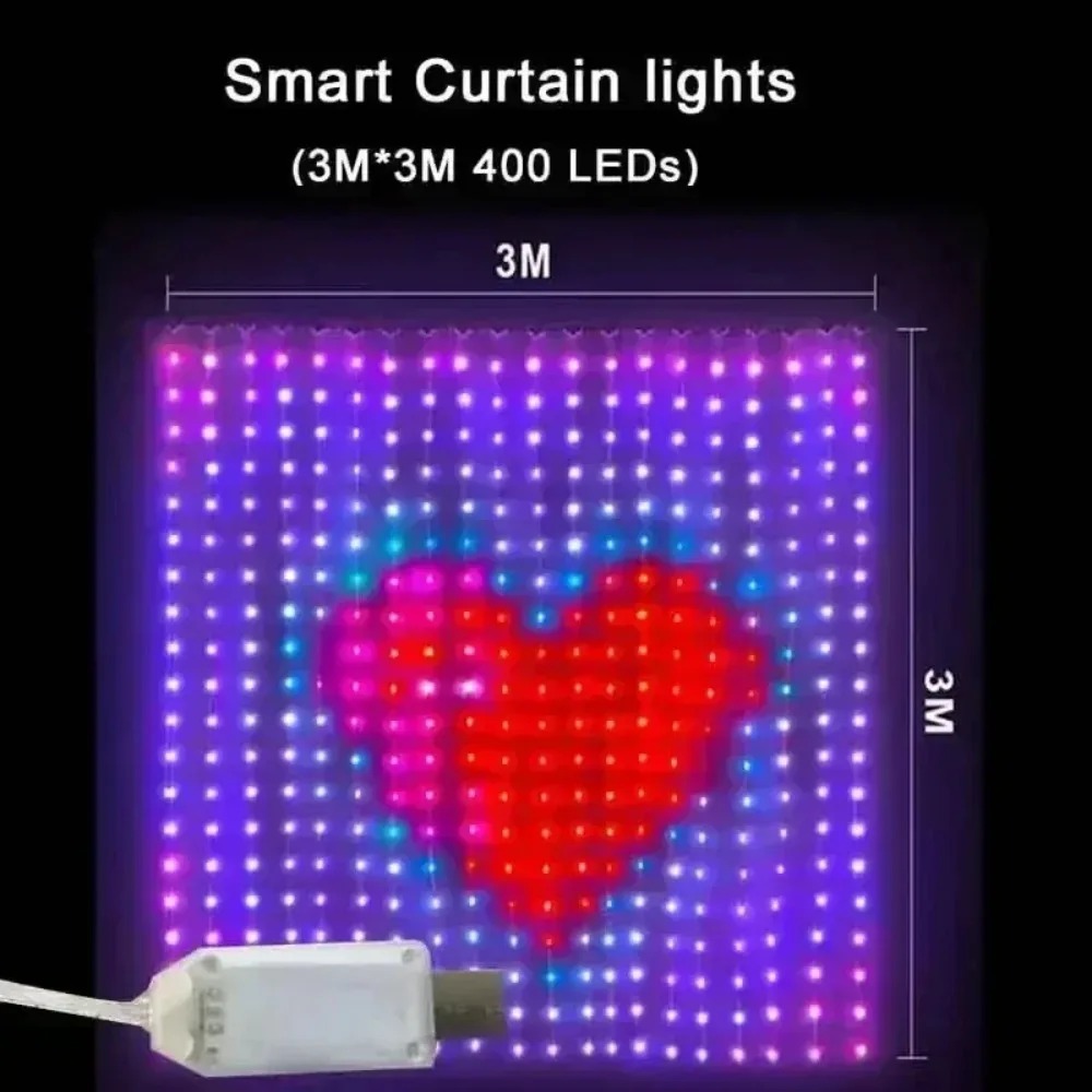 Lampu Tirai LED dengan Kontrol - Home Lighting And Decor ulasan dan harga