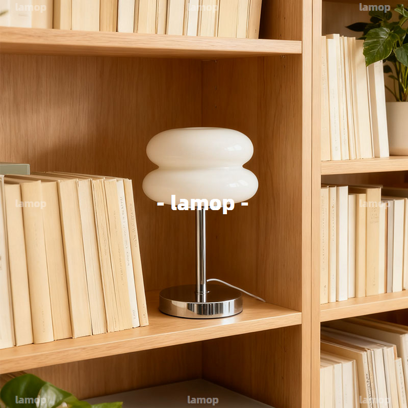 Lampu Meja Bauhaus Cream-Globe - Lighting Decor For Bedroom ulasan dan harga
