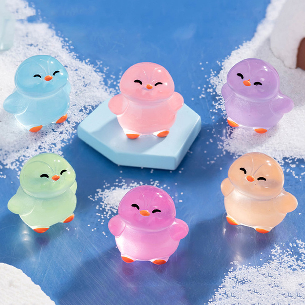 18Pcs Penguin Resin Bercahaya: - Lighting Decoration Ideas For Home ulasan dan harga