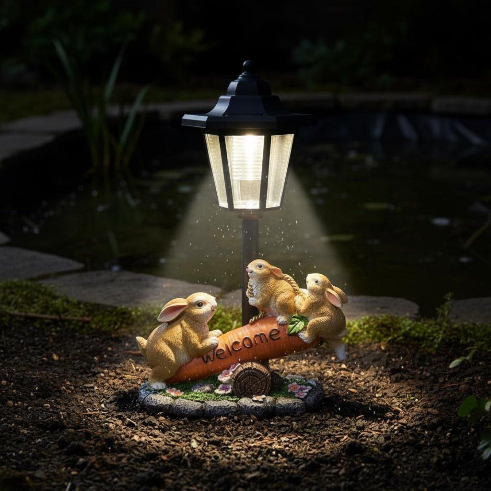 Patung Kelinci Tenaga Surya, L - Lighting Decor Ideas ulasan dan harga