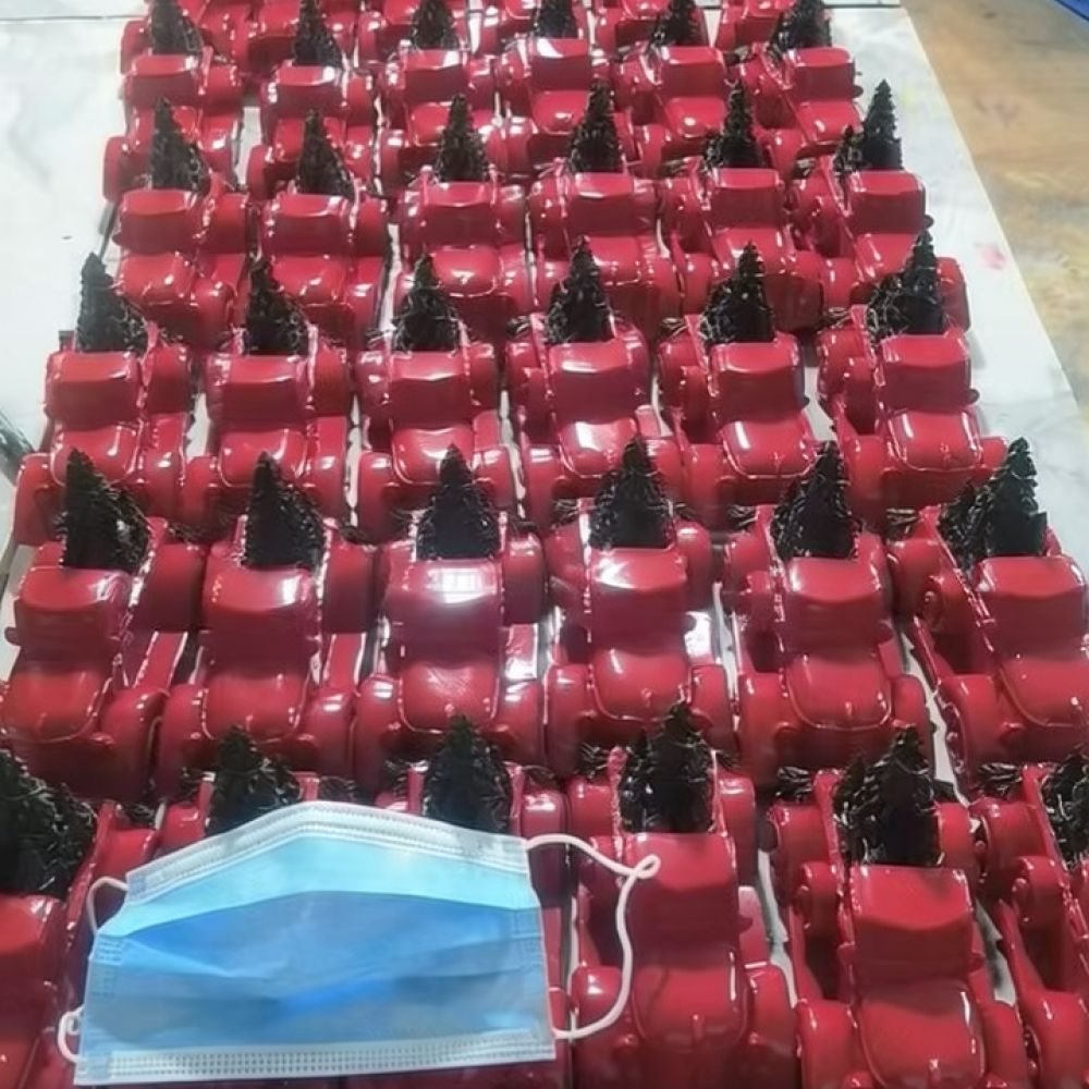 Patung Resin Go Kart Natal den - Decor Kart Lighting ulasan dan harga