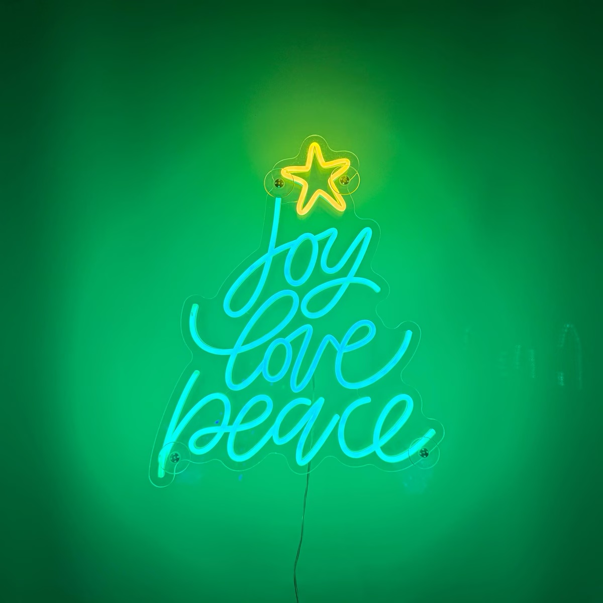 Lampu Neon Joy Love Peace, Lam - Lighting Decoration Ideas For Home ulasan dan harga