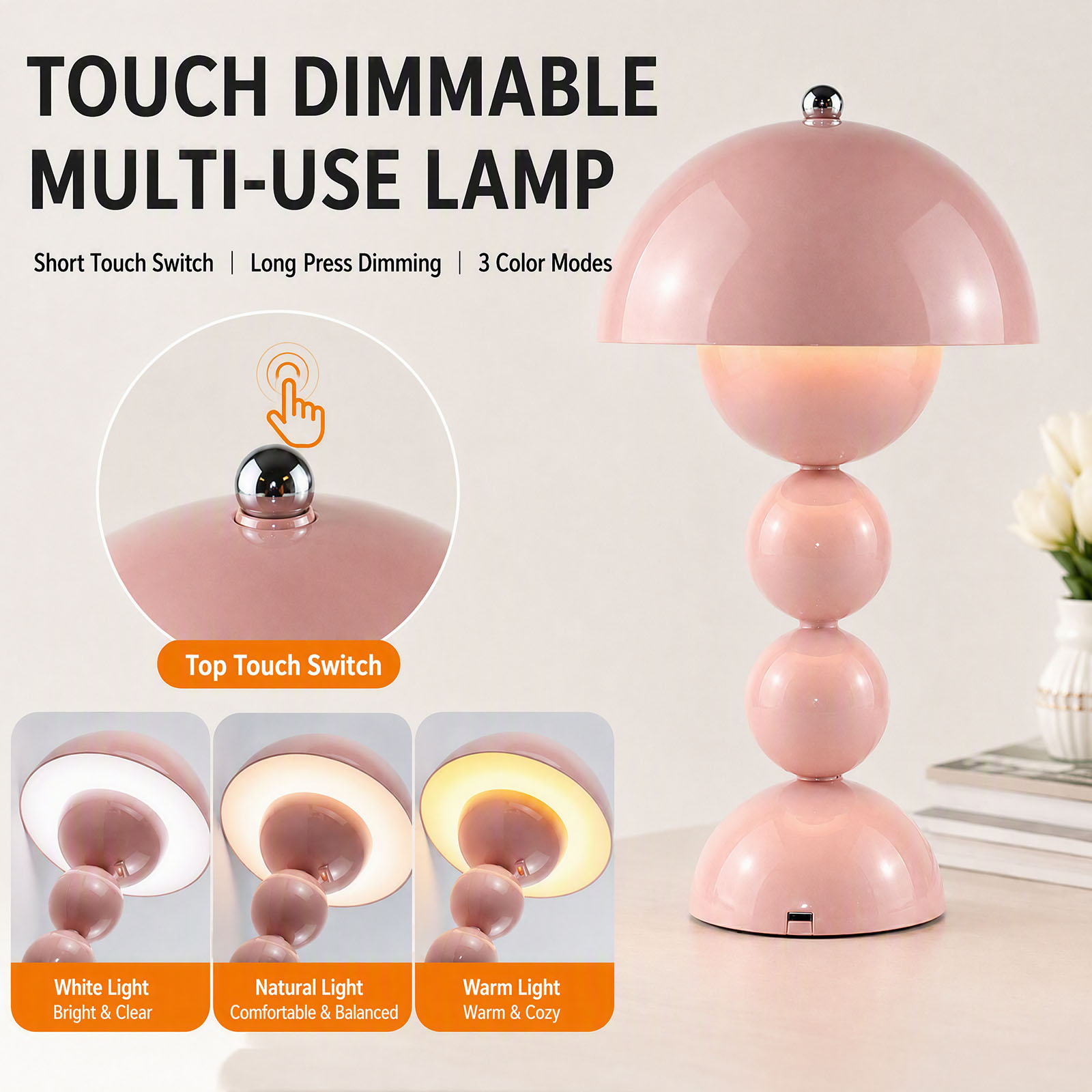 Lampu Meja LED Bentuk Jamur US - Lighting Decor For Bedroom ulasan dan harga