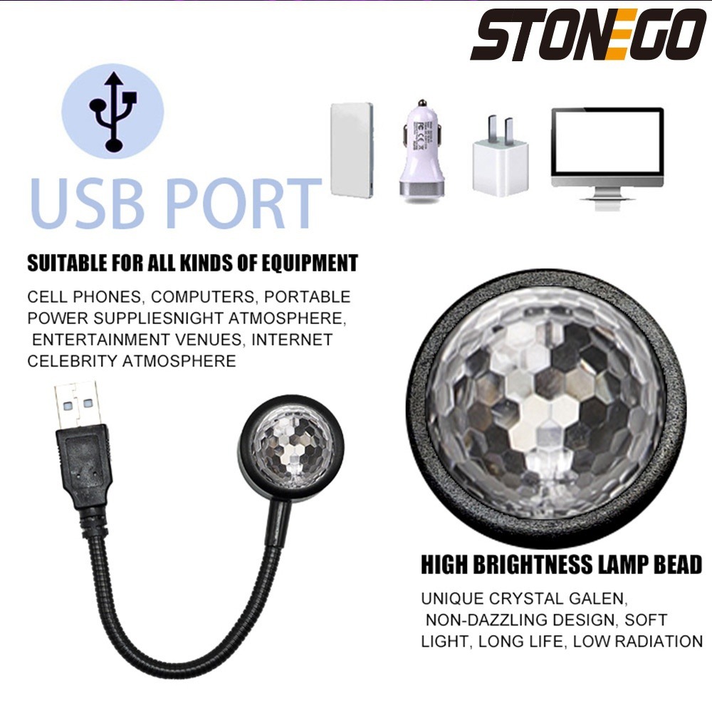 Lampu Bola Disko LED USB untuk - Lighting Effect Home Decor ulasan dan harga