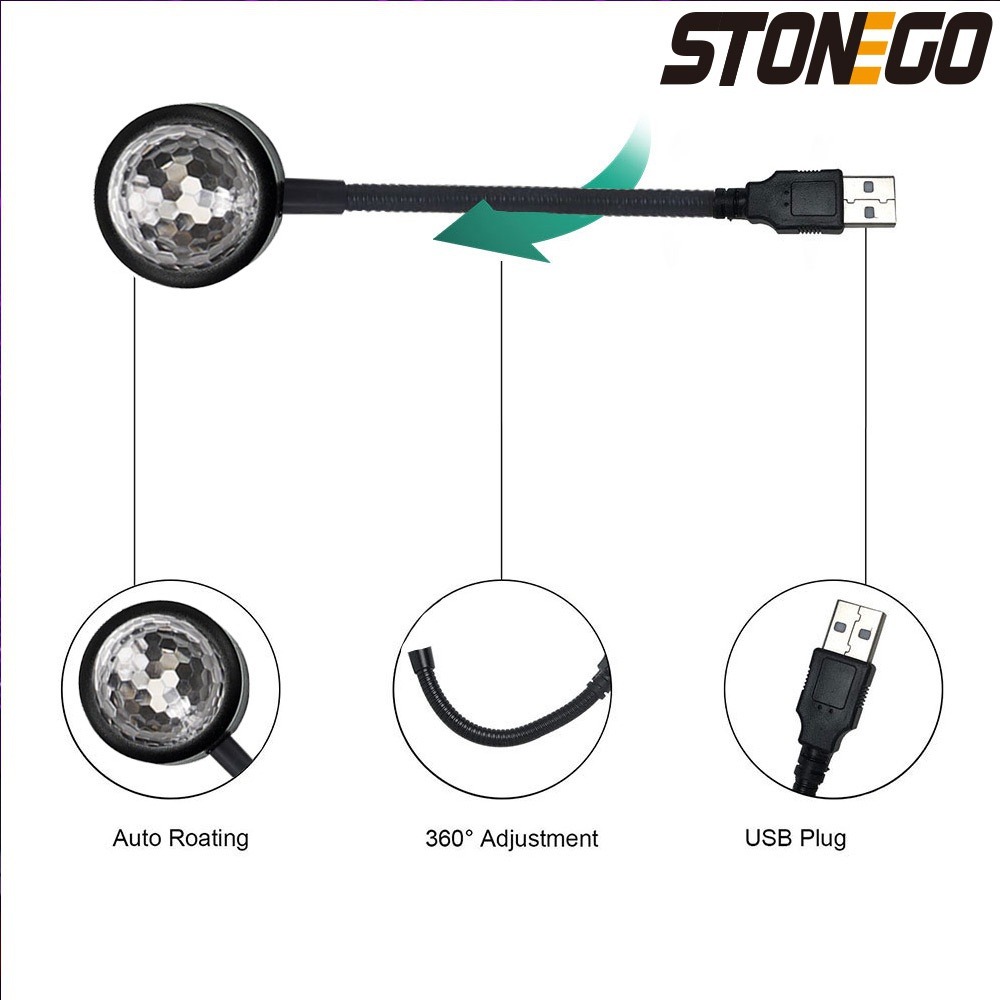 Lampu Bola Disko LED USB untuk - Lighting Effect Home Decor ulasan dan harga