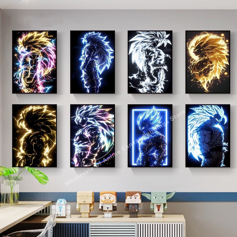 Poster Efek Cahaya Neon Anime  - Lighting Effect Home Decor ulasan dan harga