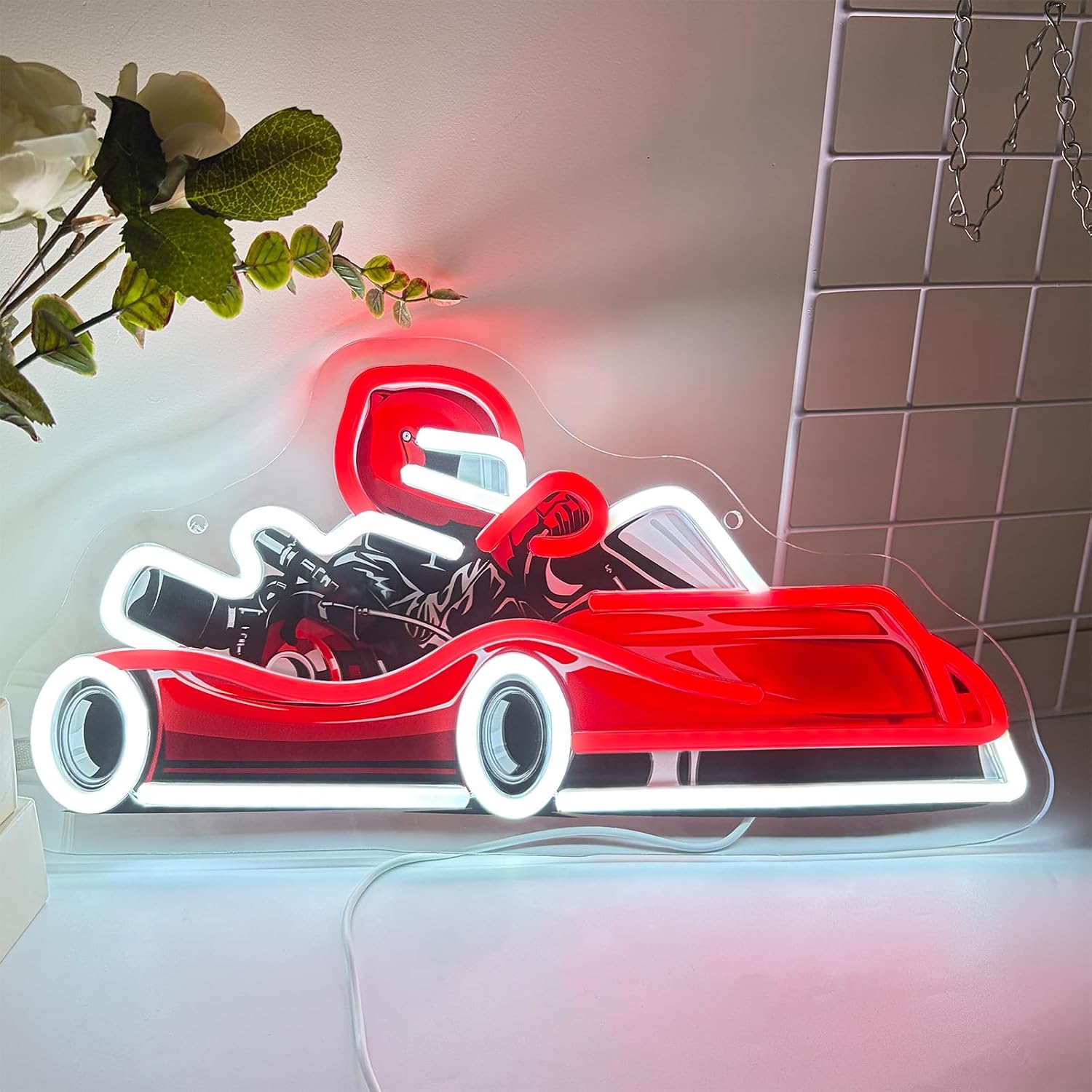Lampu Dinding LED Neon Go Kart - Decor Kart Lighting ulasan dan harga