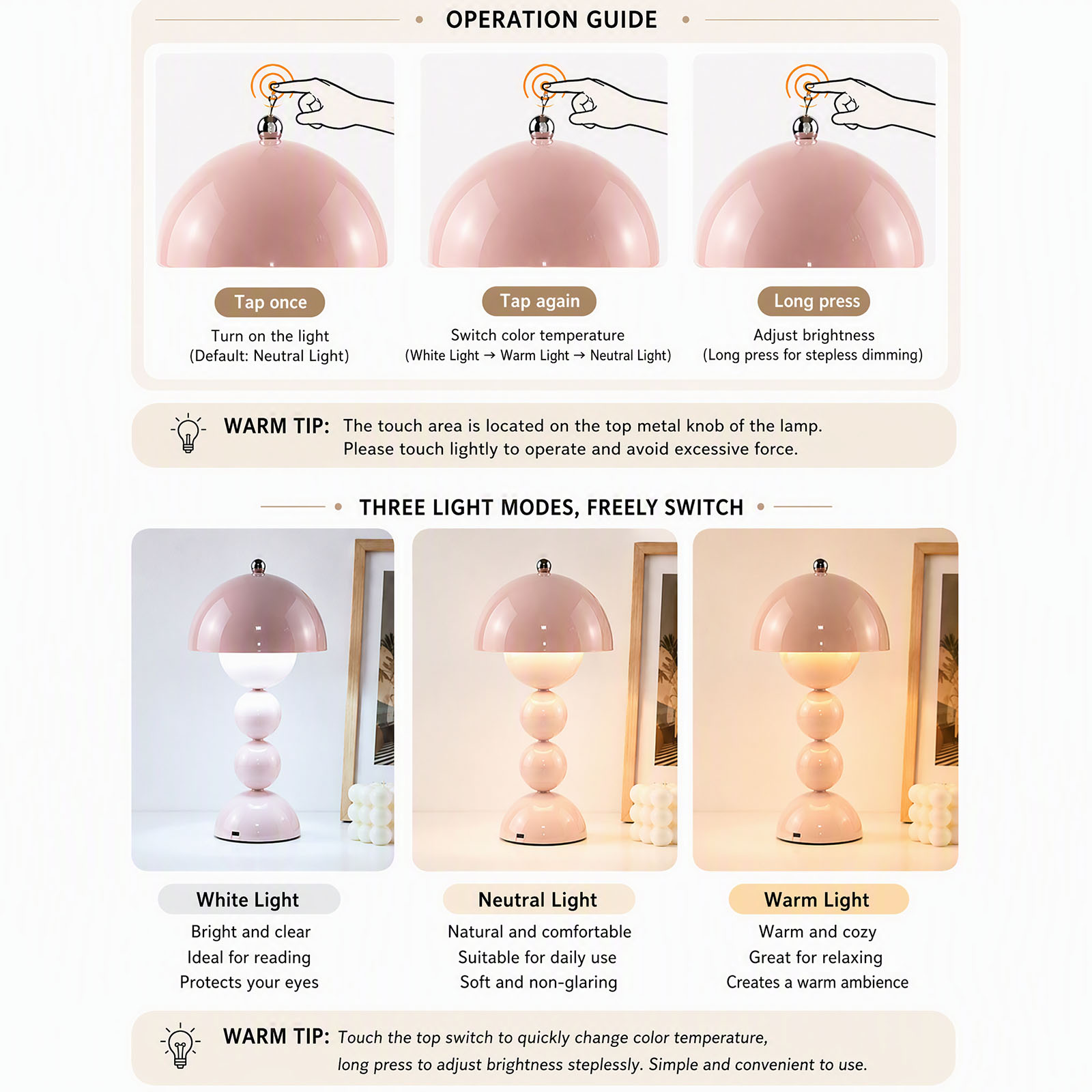 Lampu Meja Jamur Vintage, Lamp - Lighting Decor For Bedroom ulasan dan harga